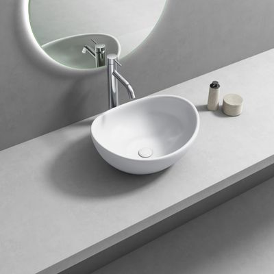 BASIN FREE STANDING ARIES 0T/H OVAL 420X365X175MM