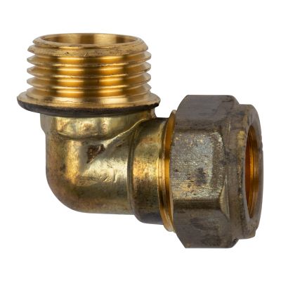 Compression Brass Elbow 90d Cxmi 22mmx3/4 Sabs
