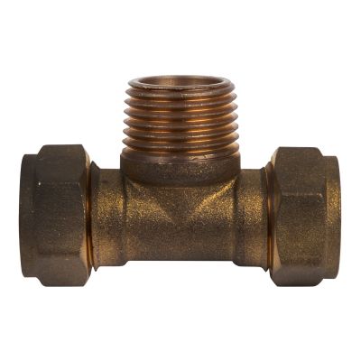 Compression Brass Tee Cxcxmi 22mmx3/4 Sabs