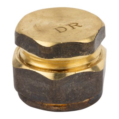Compression Brass End Cap 15mm Sabs