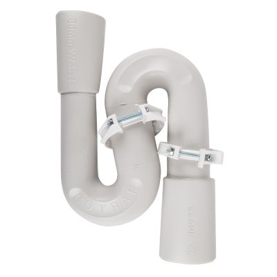 Trap White S 40x40mm (50mm Pvc Out)