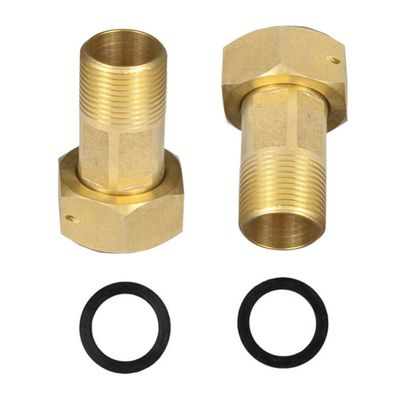 WATER METER TAIL PCE SET 20MM + NUT & WASHER (BR)