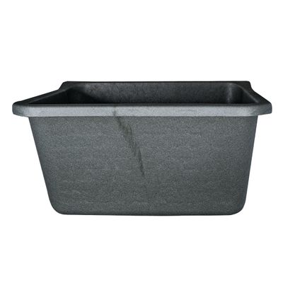 WASH TROUGH SINGLE BOWL PVC MARBLE INCL BRACKET