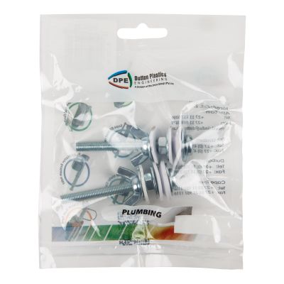 Cistern Fixation Bolt & Nut Set 2pk Prepack