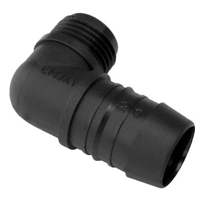 EMJAY INSERT MALE ELBOW 20MM X 1/2 IN.