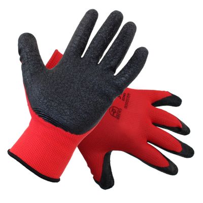 Glove Safety Latex Palm Coated Crinkle Size 9