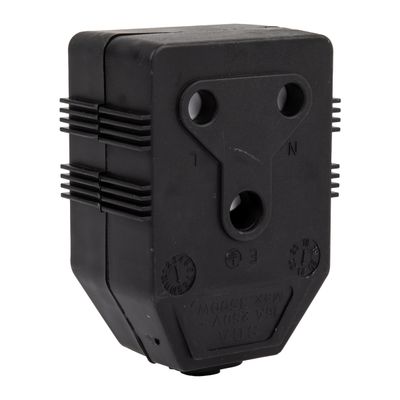 NEXUS Janus Coupler Dbl Pvc 16a Blk Pp