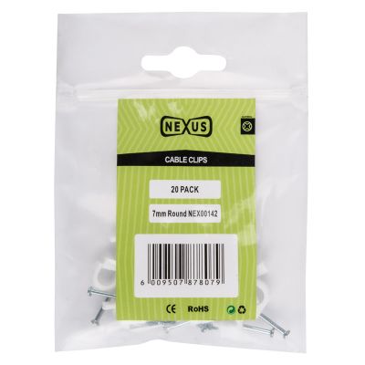 NEXUS CABLE SADDLE ROUND 7MM 20