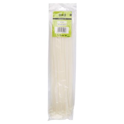 NEXUS Cable Ties T50l 4.8mmx400mm White 100 Pack