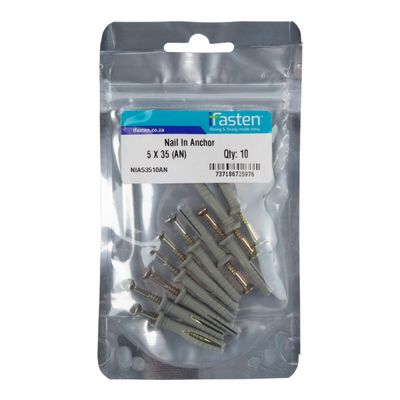 IFASTEN Nail In Anchor 5mmx35mm 10 Pp