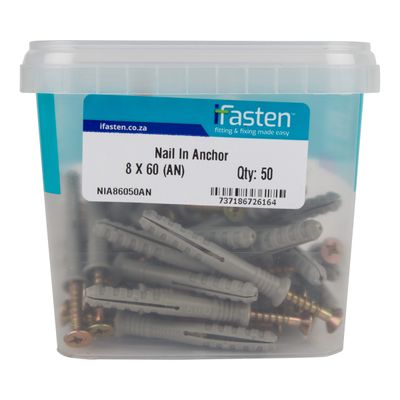 IFASTEN NAIL IN ANCHOR 8MMX60MM 50 PT