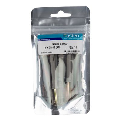 IFASTEN Nail In Anchor 8mmx80mm 10 Pp