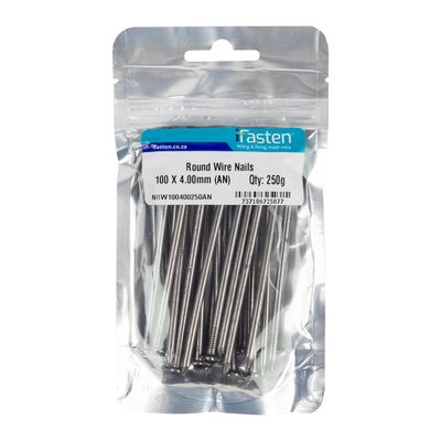 IFASTEN Nail Wire Round 100mmx4mm 250g Pp