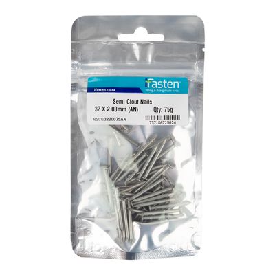 IFASTEN Nail Clout Semi 32x2mm 75g Pp