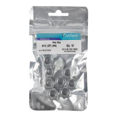 IFASTEN Nut Zp M12 10 Pp