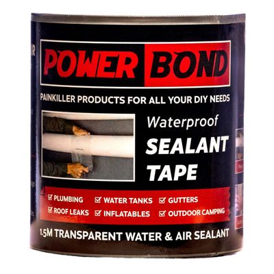 POWERBOND Waterproof Sealant Tape Transparent 1.5m