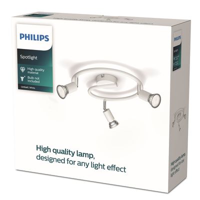 PHILIPS SPOTLIGHT PLATE/SPIRAL W 3X50W DOWNLIGHTER