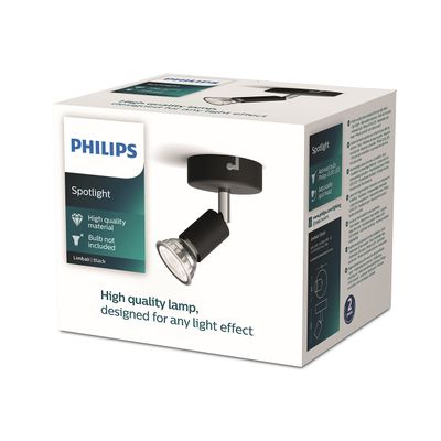PHILIPS SPOTLIGHT SINGLE BLACK 50W DOWNLIGHTER