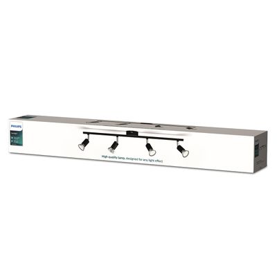 PHILIPS SPOTLIGHT BAR 4X50W BLACK DOWNLIGHTER