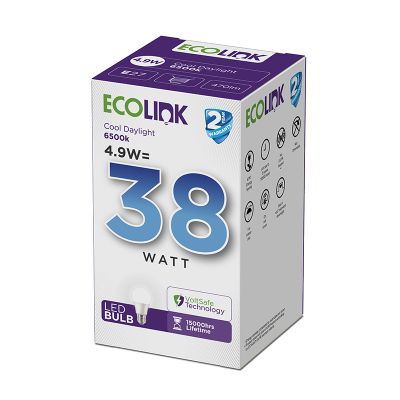 ECOLINK GLOBE LED 4.9W SCREW TYPE COOL DAYLIGHT