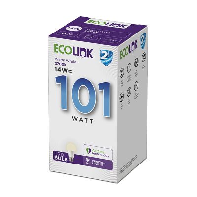 ECOLINK GLOBE LED 14W PIN TYPE WARM WHITE