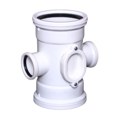 POLYPROP JUNCTION DBL RED SV I.E 110X50MM SATAS