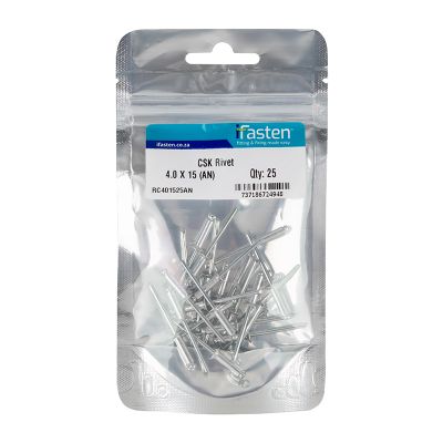 IFASTEN Rivet Csk 4.0mmx15mm 25 Pp