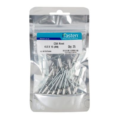 IFASTEN Rivet Csk 4.8mmx15mm 25 Pp