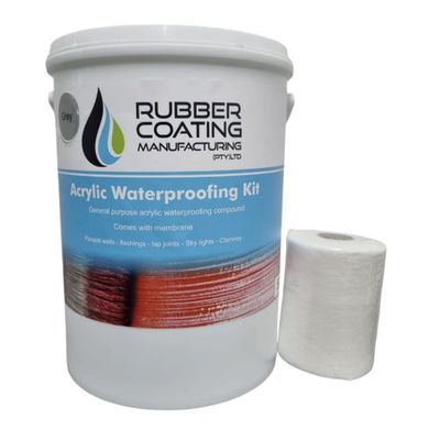 RCM ROOF SEAL KIT ACRYLIC 5L LIGHT GREY