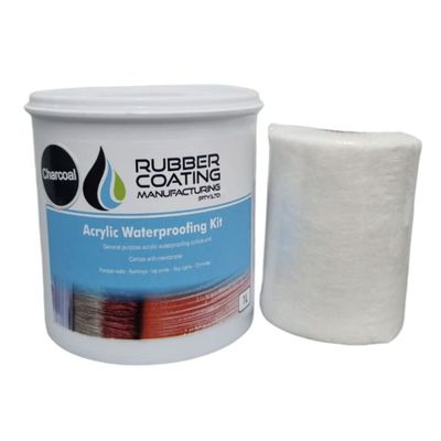 RCM ROOF SEAL KIT ACRYLIC 1L CHARCOAL