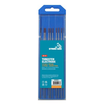 STRIKE-ARC TUNGSTEN ELECTRODE THORIATED RED 1.60MM