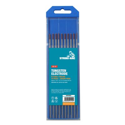 STRIKE-ARC TUNGSTEN ELECTRODE THORIATED RED 2.40MM
