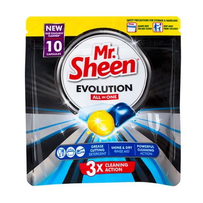 MR SHEEN DISHWASHER EVOLUTION CAPSULES 10 UNITS