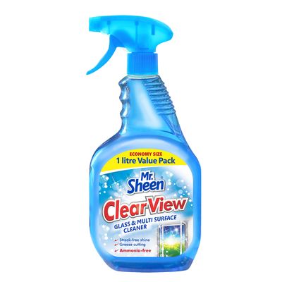 Mr Sheen Clear View Glass And Multi Sur Clean 1l
