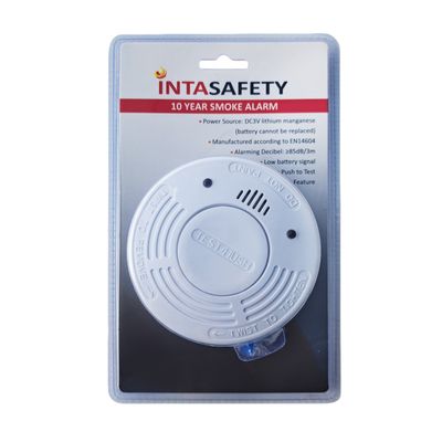 INTA SMOKE DETECTOR LONG LIFE WITH LITHIUM BATTERY
