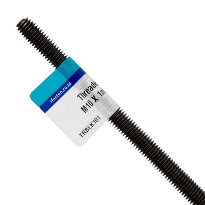 IFASTEN THREADED ROD M6 BLACK 6MM X 1000MM