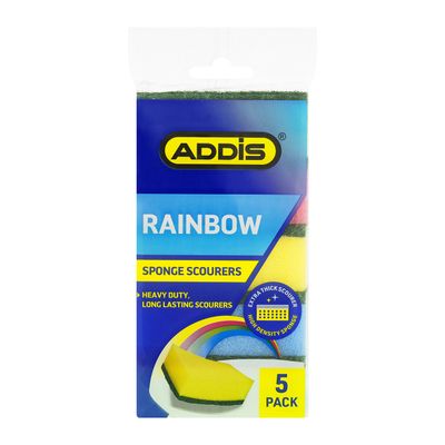 ADDIS SCOURER SPONGE 5 PACK