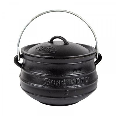 BESTDUTY Pot Flat Oil Cured C/i No.2 6.0l 6.0kg