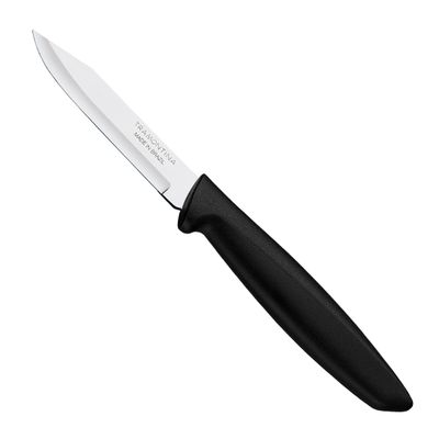 TRAMONTINA PLENUS PARING PEELING KNIFE 8CM BLACK
