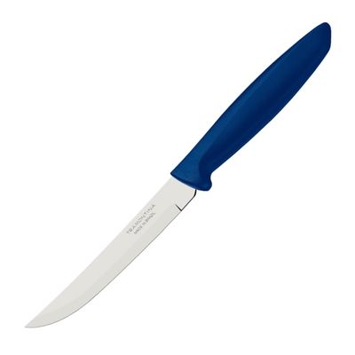 TRAMONTINA PLENUS UTILITY KNIFE 13CM SMOOTH BLUE