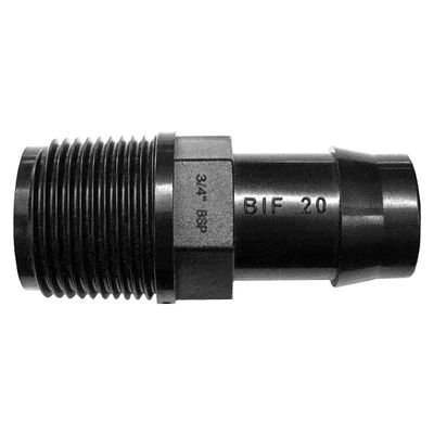VETPLAST INSERT MALE ADAPTOR 20MM X 3/4 IN.
