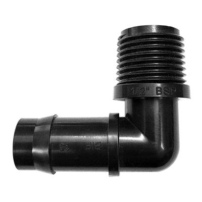 VETPLAST INSERT MALE ELBOW 15MM X 1/2 IN.