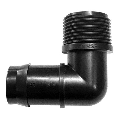 VETPLAST INSERT MALE ELBOW 25MM X 1 IN.