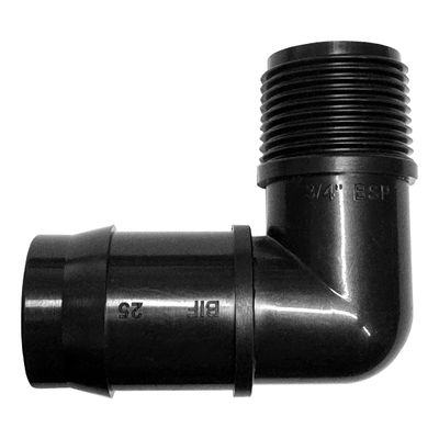 VETPLAST INSERT MALE ELBOW 25MM X 3/4 IN.