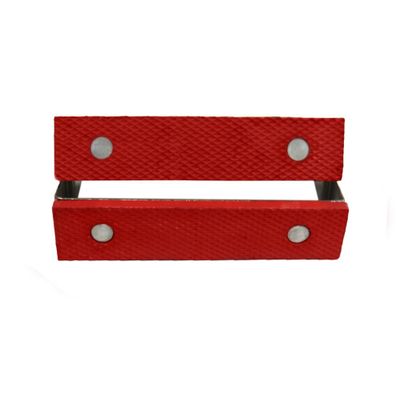 Tgm-fj4 Black Steel Nylon (pvc) Jaw Covers 4 Inch (100mm)