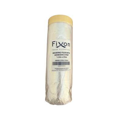 FIXON Masking Film With Adhesive Strip 120cm X 25m