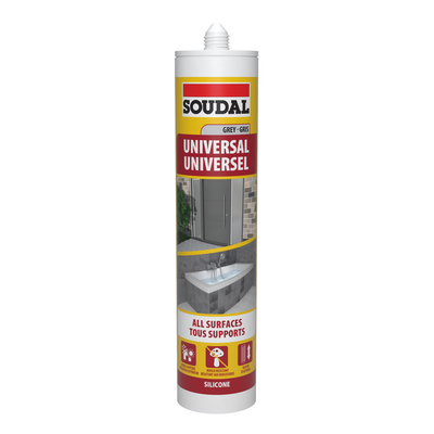 123977 SOUDAL Universal Silicone Grey Sa 270ml