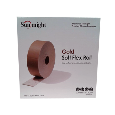 32120 SUNMIGHT Soft Flex Pad Roll Gold 114mm X 25m (1000) - Each