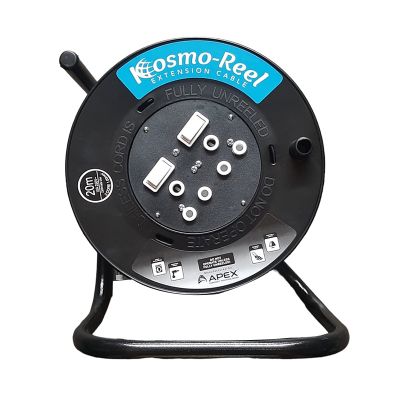 Extension Reel Plast 2x10a 20mtx1.0mm