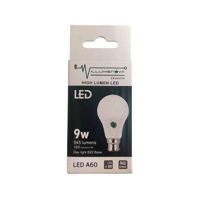 Globe B22 Led 9w Bc Cool/w 25000hrs 850l